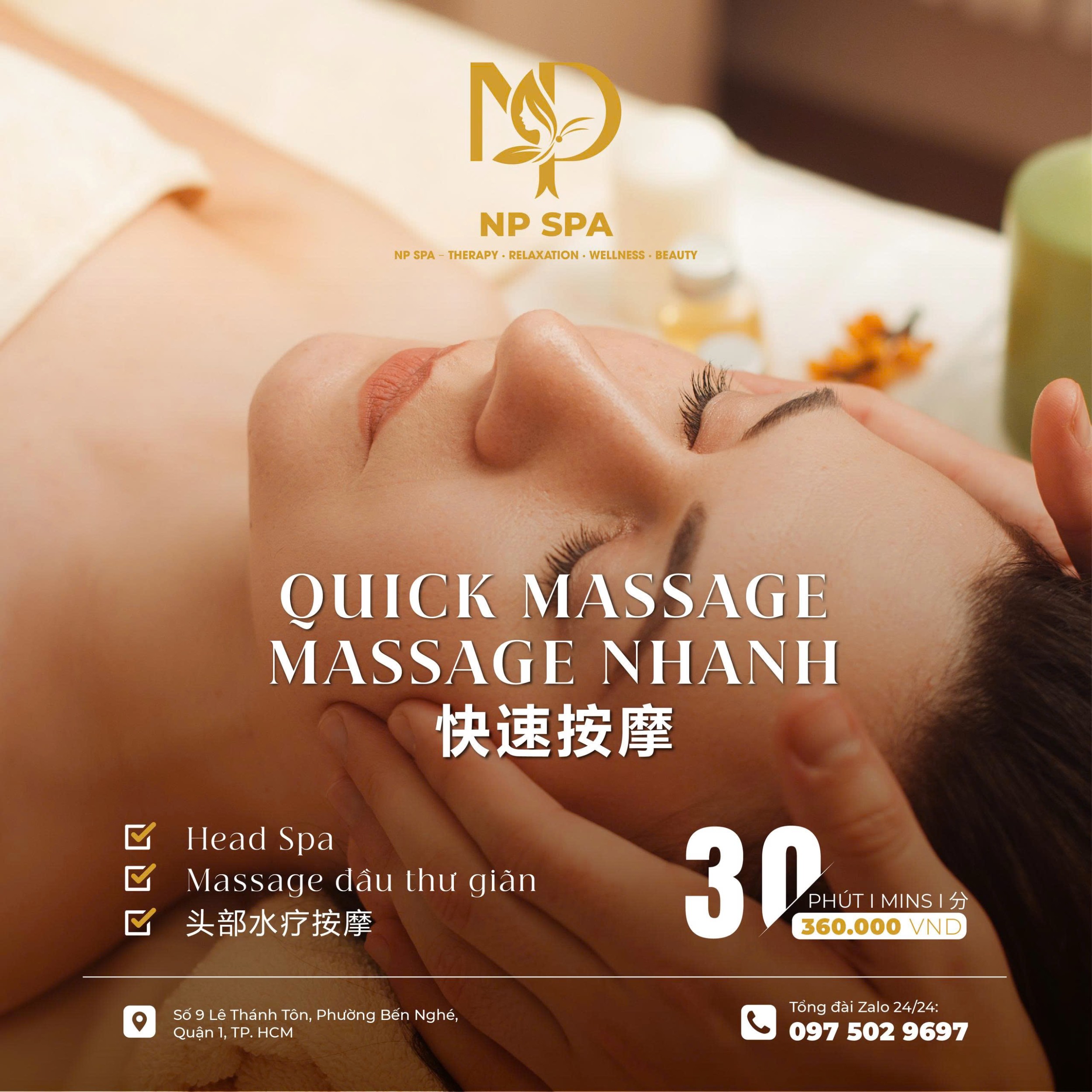 Quick Massage – Massage Nhanh Thư Giãn Đầu, Cổ, Vai, Chân