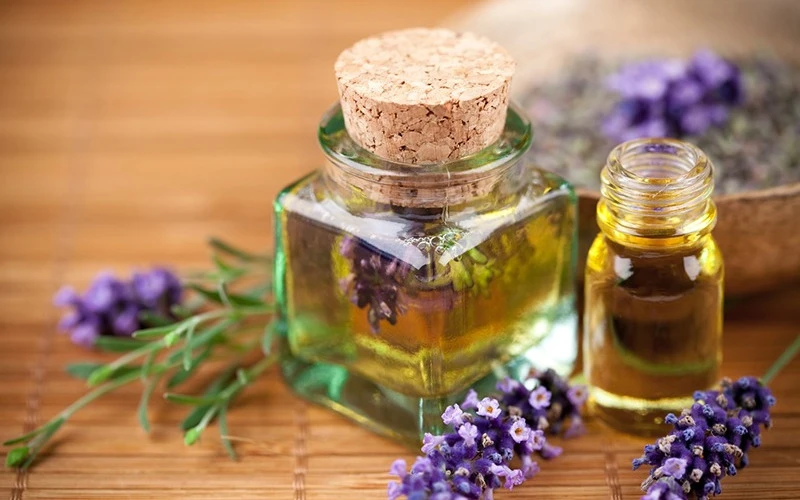 Tinh dầu thiên nhiên giúp làm dịu thần kinh, giảm căng thẳng bằng hương thơm tinh khiết (Nguồn: Internet)