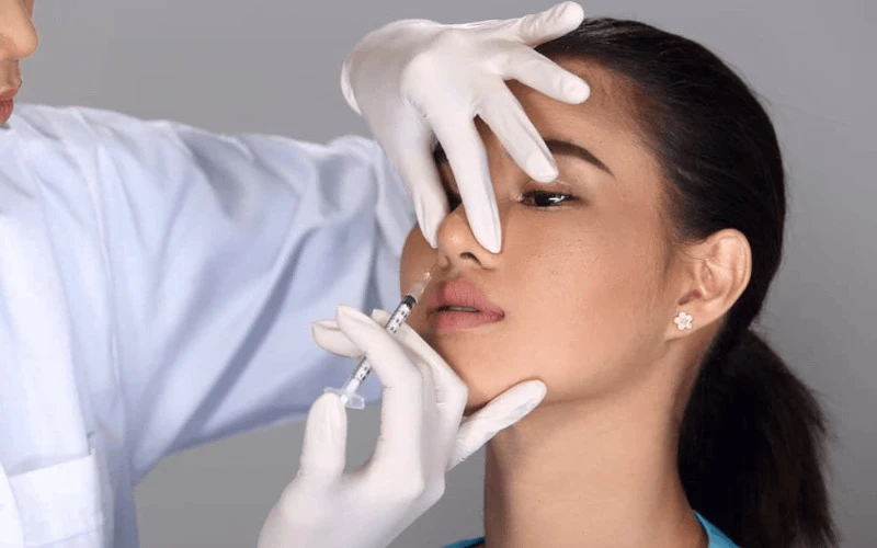 Non-surgical nose augmentation (Source: internet)