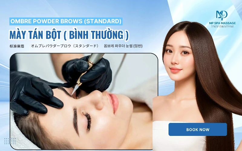 NP SPA – Ombre powder brows (Standard) for natural beauty (Source: NP SPA MASSAGE)