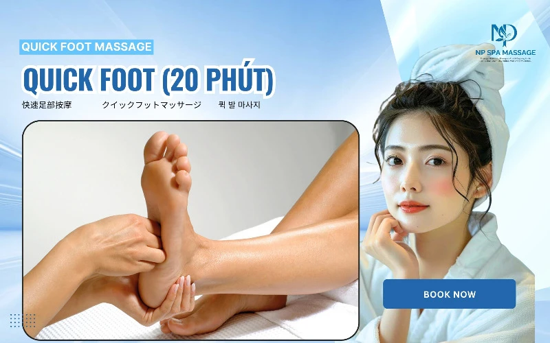 Quick and easy relaxation with the quick foot massage at NP SPA (Source: NP SPA MASSAGE)
